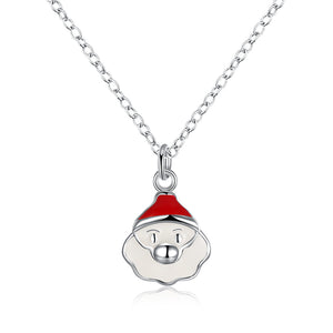 Christmas Theme Cute & Kitschy Necklaces in Silver Plating- Multiple Options Available