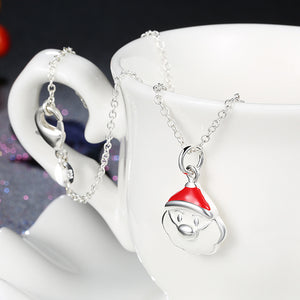 Christmas Theme Cute & Kitschy Necklaces in Silver Plating- Multiple Options Available