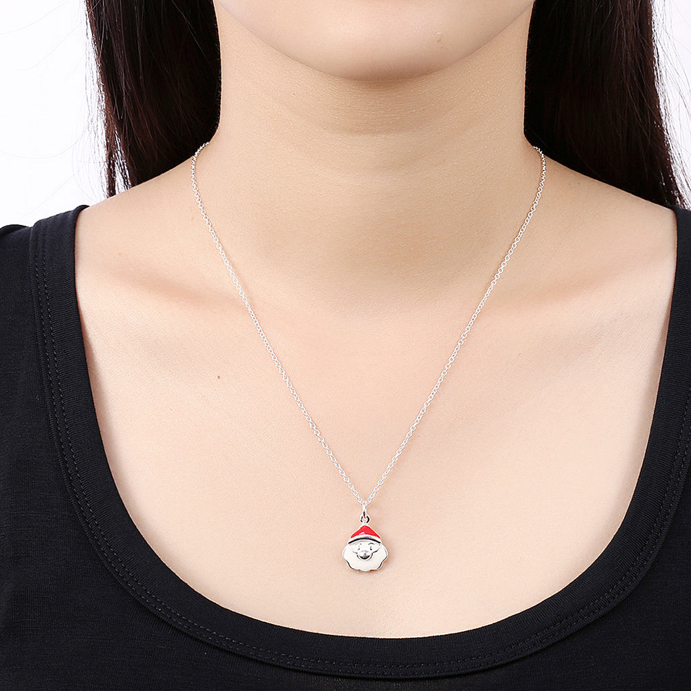 Christmas Inspired Necklace in 18K White Gold Plated, Necklace, Golden NYC Jewelry, Golden NYC Jewelry jewelryjewelry deals, swarovski crystal jewelry, groupon jewelry,, jewelry for mom,