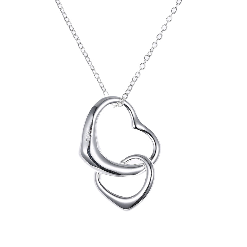 My Mother and Me Necklace in 18K White Gold Plated