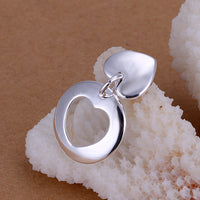 Missing Heart Necklace in 18K White Gold Plated