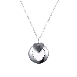 Missing Heart Necklace in 18K White Gold Plated