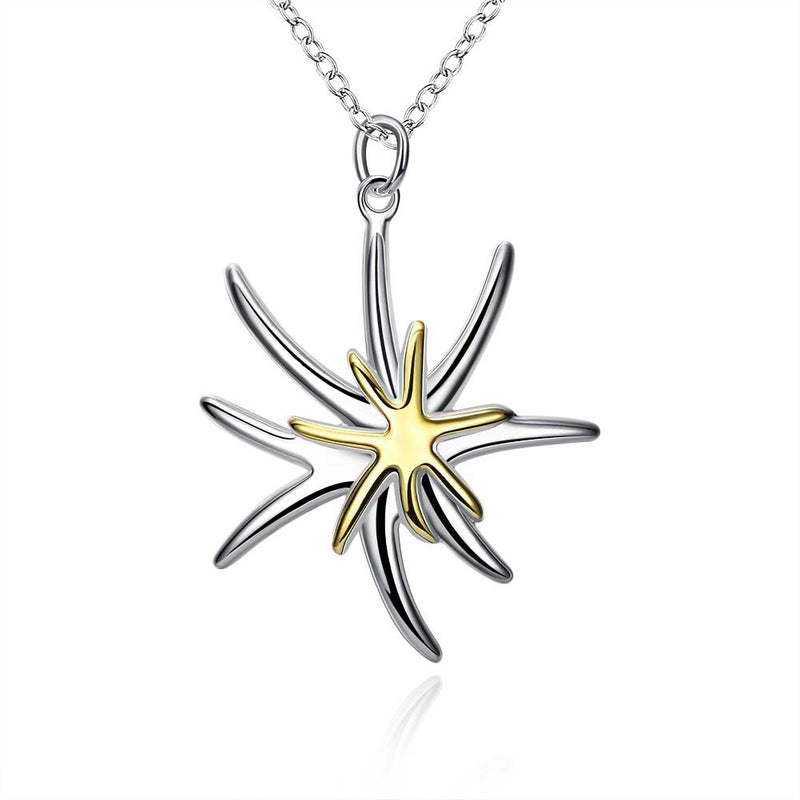 My Soul Shines like you Necklace in 18K White Gold Plated