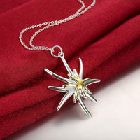 My Soul Shines like you Necklace in 18K White Gold Plated