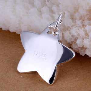Shooting Star Necklace in 18K White Gold Plated