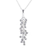 Grape Vined Necklace in 18K White Gold Plated