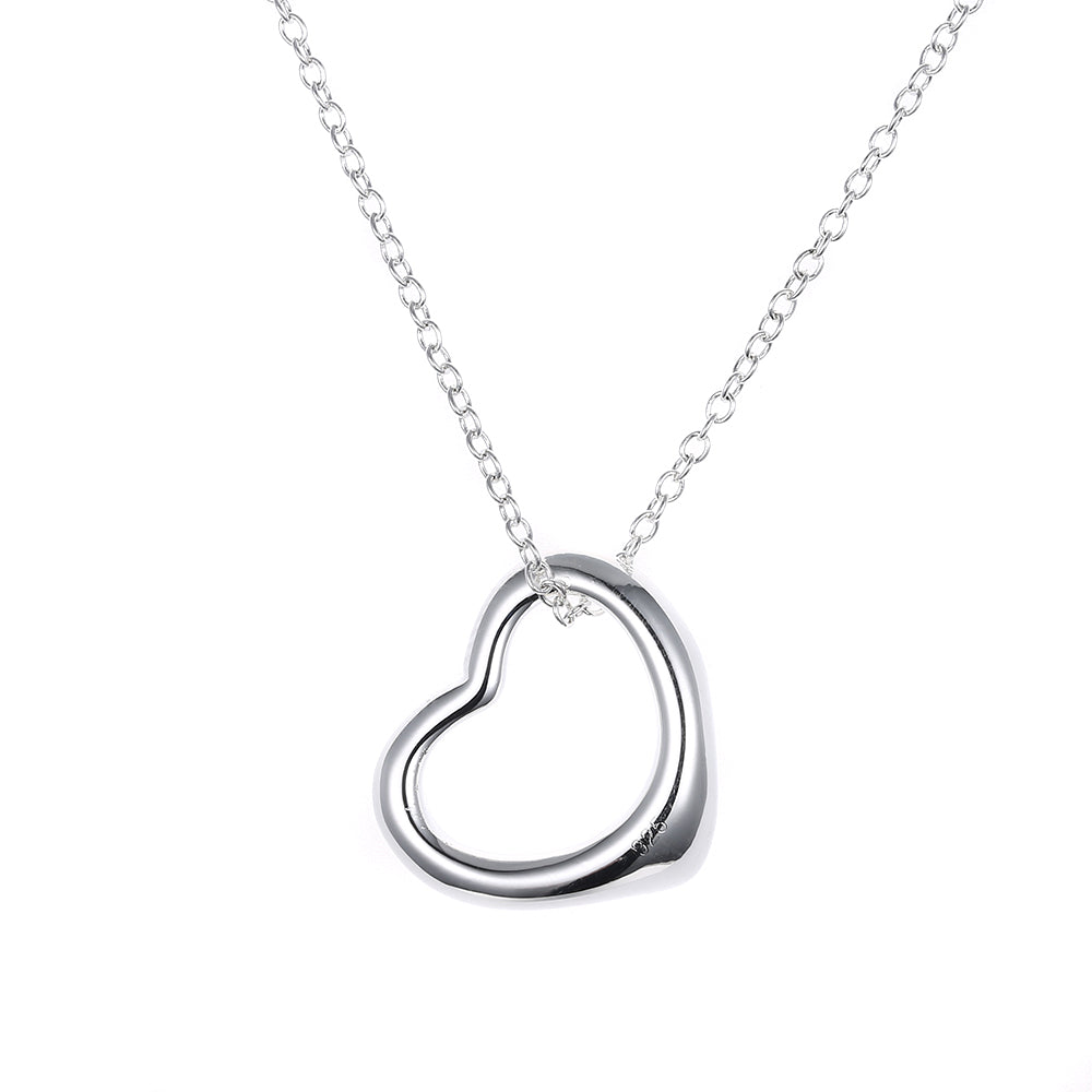 Baby Heart Necklace in 18K White Gold Plated, Necklace, Golden NYC Jewelry, Golden NYC Jewelry  jewelryjewelry deals, swarovski crystal jewelry, groupon jewelry,, jewelry for mom,