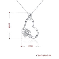 Butterfly Heart Necklace in 18K White Gold Plated, Necklace, Golden NYC Jewelry, Golden NYC Jewelry jewelryjewelry deals, swarovski crystal jewelry, groupon jewelry,, jewelry for mom,