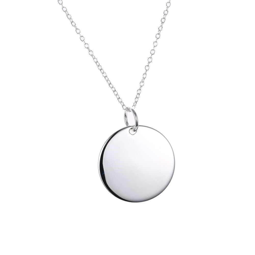 Classic Circle Necklace in 18K White Gold Plated, Necklace, Golden NYC Jewelry, Golden NYC Jewelry jewelryjewelry deals, swarovski crystal jewelry, groupon jewelry,, jewelry for mom,