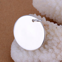 Classic Circle Necklace in 18K White Gold Plated, Necklace, Golden NYC Jewelry, Golden NYC Jewelry jewelryjewelry deals, swarovski crystal jewelry, groupon jewelry,, jewelry for mom,