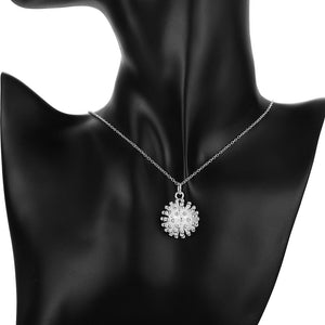 Shining Bubble Necklace in 18K White Gold Plated