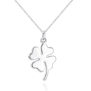 Clover Necklace in 18K White Gold Plated