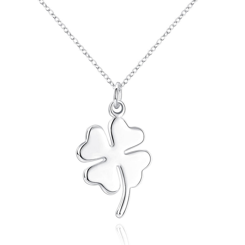 Clover Necklace in 18K White Gold Plated, Necklace, Golden NYC Jewelry, Golden NYC Jewelry jewelryjewelry deals, swarovski crystal jewelry, groupon jewelry,, jewelry for mom,