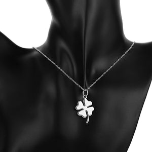 Clover Necklace in 18K White Gold Plated, Necklace, Golden NYC Jewelry, Golden NYC Jewelry  jewelryjewelry deals, swarovski crystal jewelry, groupon jewelry,, jewelry for mom,