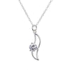 Teardrop Necklace in 18K White Gold Plated