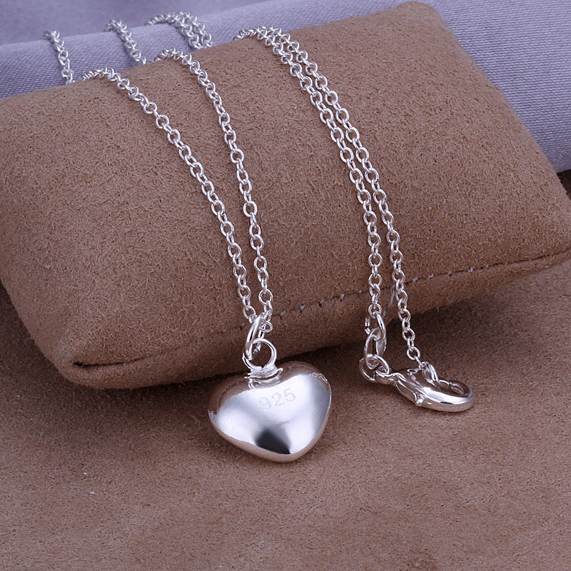 Bubble Heart Necklace in 18K White Gold Plated, Necklace, Golden NYC Jewelry, Golden NYC Jewelry jewelryjewelry deals, swarovski crystal jewelry, groupon jewelry,, jewelry for mom,