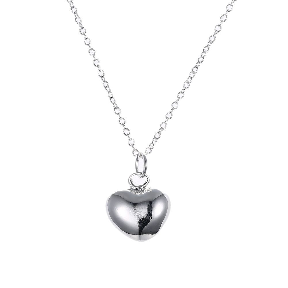 Bubble Heart Necklace in 18K White Gold Plated, Necklace, Golden NYC Jewelry, Golden NYC Jewelry  jewelryjewelry deals, swarovski crystal jewelry, groupon jewelry,, jewelry for mom,