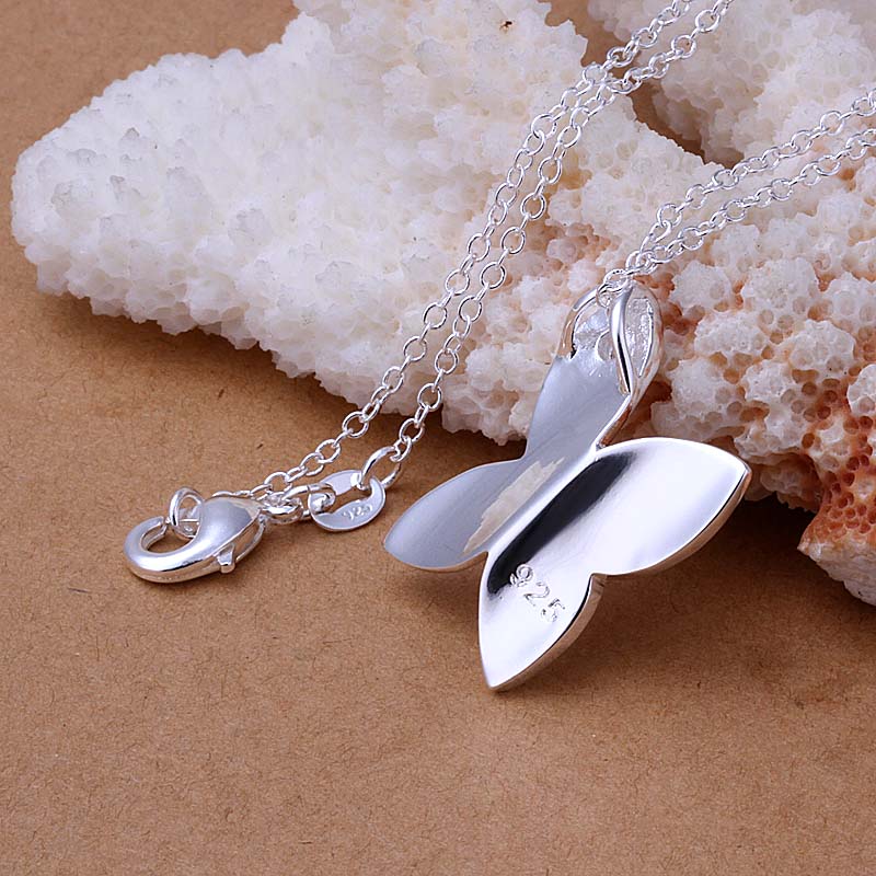 Butterfly Necklace in 18K White Gold Plated, Necklace, Golden NYC Jewelry, Golden NYC Jewelry jewelryjewelry deals, swarovski crystal jewelry, groupon jewelry,, jewelry for mom,