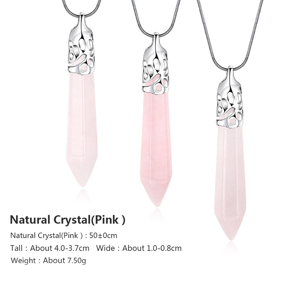 2.00 Natural Pink Natural Stone Necklace in 18K White Gold Plated, Necklace, Golden NYC Jewelry, Golden NYC Jewelry jewelryjewelry deals, swarovski crystal jewelry, groupon jewelry,, jewelry for mom,