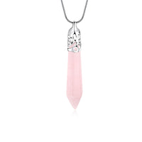 2.00 Natural Pink Natural Stone Necklace in 18K White Gold Plated, Necklace, Golden NYC Jewelry, Golden NYC Jewelry jewelryjewelry deals, swarovski crystal jewelry, groupon jewelry,, jewelry for mom,