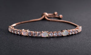 Fiery Opal Tennis Bracelet With Swarovski Crystals, , Golden NYC Jewelry, Golden NYC Jewelry  jewelryjewelry deals, swarovski crystal jewelry, groupon jewelry,, jewelry for mom, 