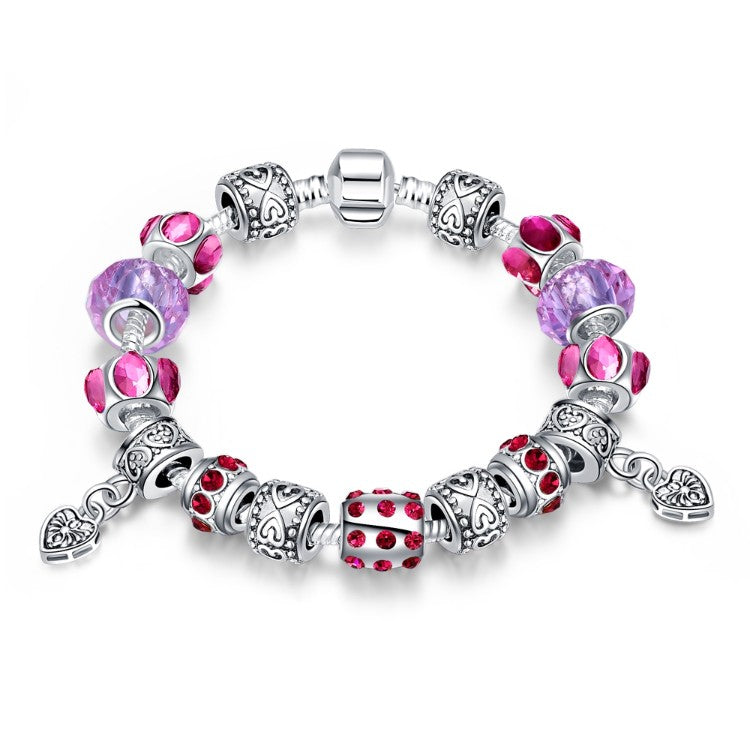 Purple Passion Pandora Inspired Bracelet - Golden NYC Jewelry