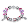 Purple Passion Magnetic Clasp Bracelet in 18K White Gold Plated