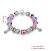Purple Passion Magnetic Clasp Bracelet in 18K White Gold Plated