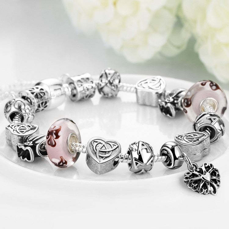 Real Love Is Everywhere Pandora Inspired Bracelet - Golden NYC Jewelry