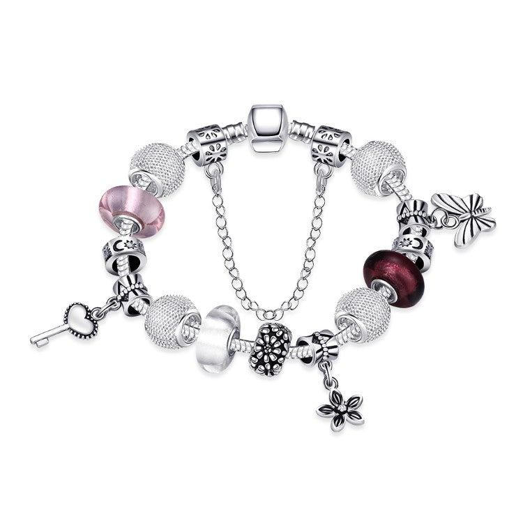 Joyful Peace Essence Pandora Inspired Bracelet - Golden NYC Jewelry