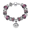 Purple Fusion Pandora Inspired Bracelet - Golden NYC Jewelry