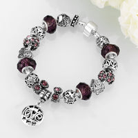 Amethyst Purple Magnetic Clasp Bracelet in 18K White Gold Plated, Bracelet, Golden NYC Jewelry, Golden NYC Jewelry jewelryjewelry deals, swarovski crystal jewelry, groupon jewelry,, jewelry for mom,