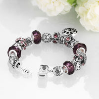 Amethyst Purple Magnetic Clasp Bracelet in 18K White Gold Plated, Bracelet, Golden NYC Jewelry, Golden NYC Jewelry jewelryjewelry deals, swarovski crystal jewelry, groupon jewelry,, jewelry for mom,