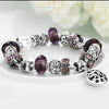 Purple Fusion Pandora Inspired Bracelet - Golden NYC Jewelry