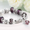 50 Shades of Ruby Red Pandora Inspired Bracelet - Golden NYC Jewelry