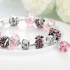 50 Shades of Pink Pandora Inspired Bracelet - Golden NYC Jewelry