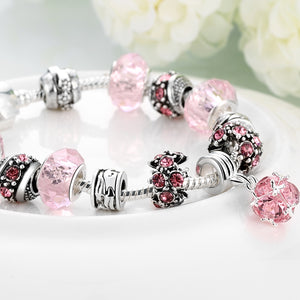 50 Shades of Color Pandora Inspired Bracelet - Golden NYC Jewelry