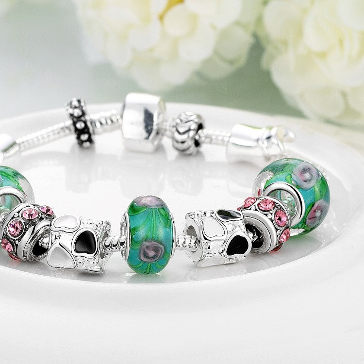 Delicious Cotton Candy Pandora Inspired Bracelet - Golden NYC Jewelry