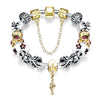 Lock & Capture My Heart Pandora Inspired Bracelet - Golden NYC Jewelry