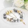 Lock & Capture My Heart Pandora Inspired Bracelet - Golden NYC Jewelry