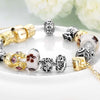 Lock & Capture My Heart Pandora Inspired Bracelet - Golden NYC Jewelry