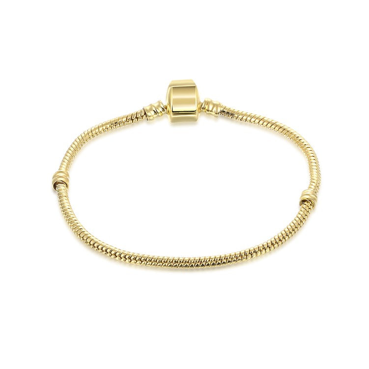 The Original Plain Gold Plated Bracelet - Golden NYC Jewelry