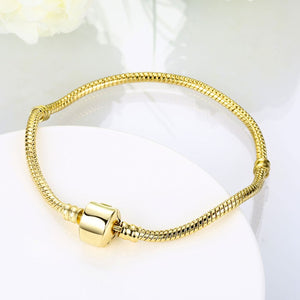 The Original Plain Gold Plated Bracelet - Golden NYC Jewelry