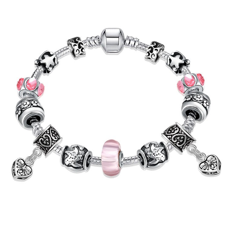 Starfish and Hearts Pandora Inspired Bracelet - Golden NYC Jewelry