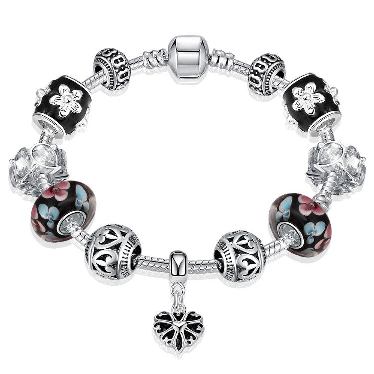 Flower Pedals Pandora Inspired Bracelet - Golden NYC Jewelry