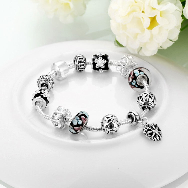 Flower Pedals Pandora Inspired Bracelet - Golden NYC Jewelry