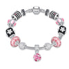 Roses in Pink Pandora Inspired Bracelet - Golden NYC Jewelry