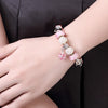 Roses in Pink Pandora Inspired Bracelet - Golden NYC Jewelry