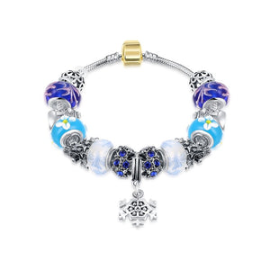 Snowflakes In Aspen Pandora Inspired Bracelet - Golden NYC Jewelry