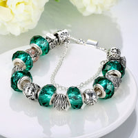Green Meadows Pandora Inspired Bracelet - Golden NYC Jewelry